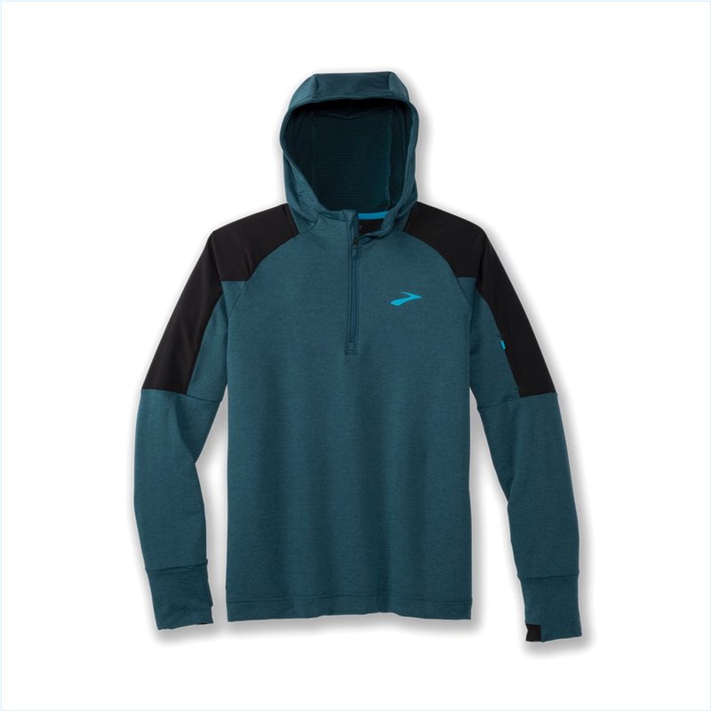 Notch Thermal Hoodie : 446 Heather Alpine/Black Notch Thermal Hoodie : 446 Heather Alpine/Black