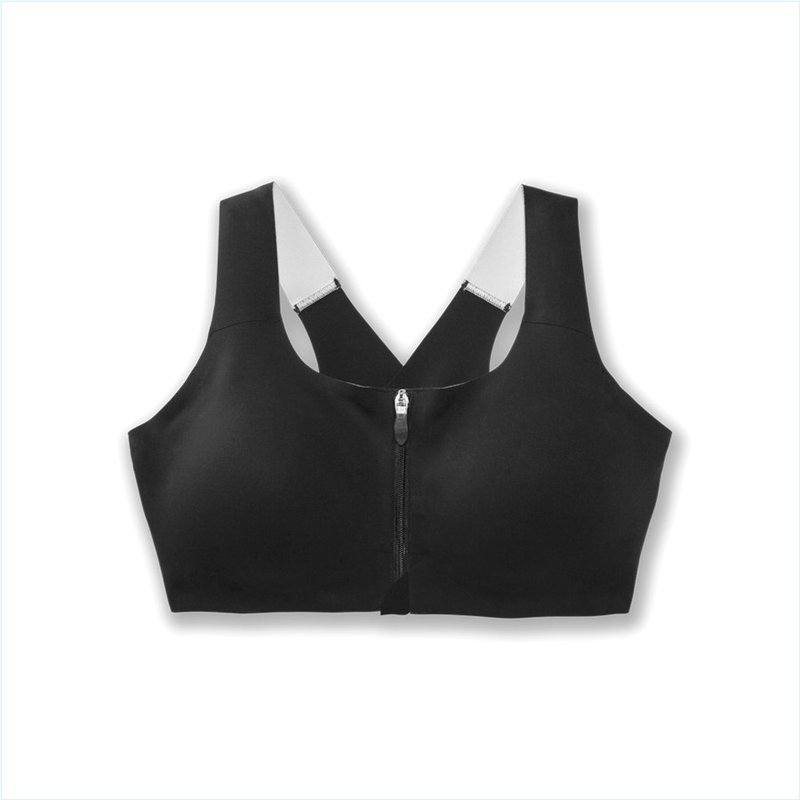 Dare Zip Run Bra :1 Black Dare Zip Run Bra :1 Black