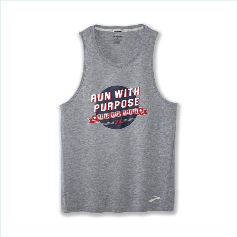 Distance Graphic Tank :17 Heather Ash/Purpose Distance Graphic Tank :17 Heather Ash/Purpose